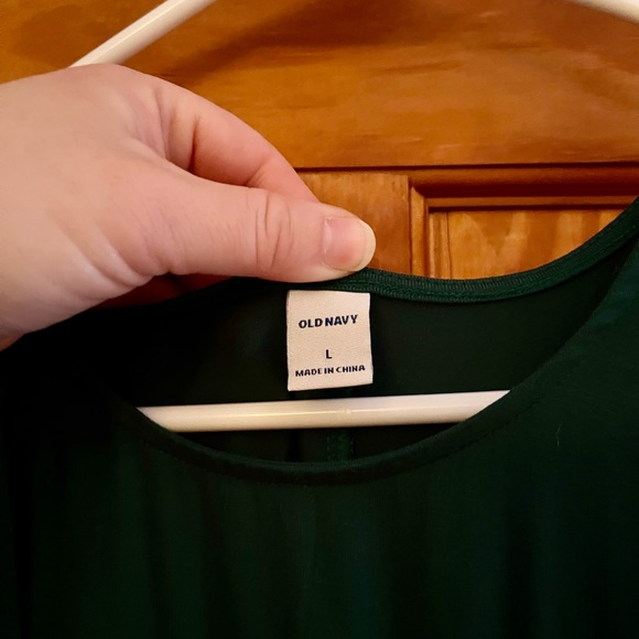 NWT Old Navy Women’s Dark Green Mini Dress - Picture 3 of 5